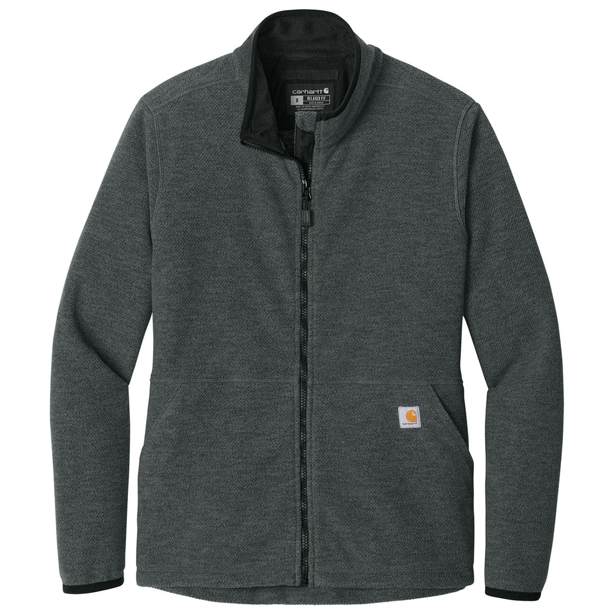 Carhartt Carhartt Women's Carbon Heather Textured Full-Zip Fleece Jacket