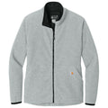 Carhartt Carhartt Women's Heather Grey Textured Full-Zip Fleece Jacket