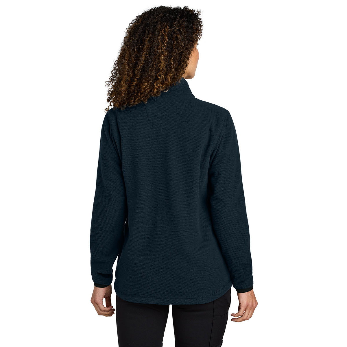 Carhartt Carhartt Women's Navy Textured Full-Zip Fleece Jacket