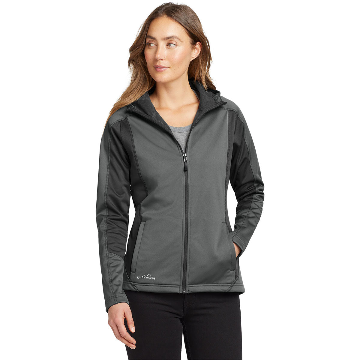 Eddie Bauer Classic Eddie Bauer Women's Metal Grey/Grey Steel Trail Soft Shell Jacket