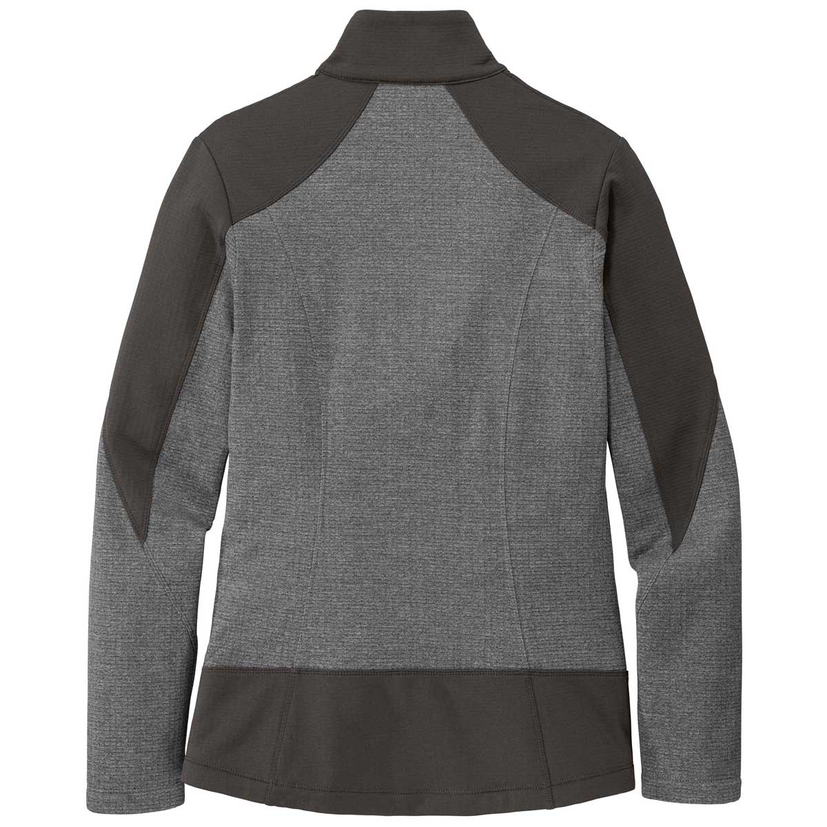 Port Authority Authentic Port Authority Women's Grey Smoke Heather/Grey Smoke Grid Fleece Jacket