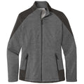 Port Authority Authentic Port Authority Women's Grey Smoke Heather/Grey Smoke Grid Fleece Jacket