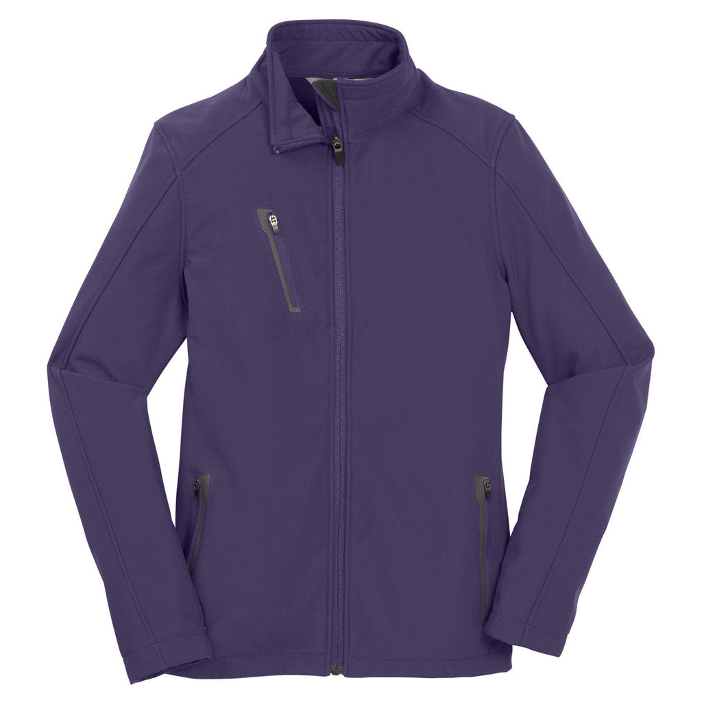 Port Authority Classic Port Authority Women's Posh Purple Welded Soft Shell Jacket