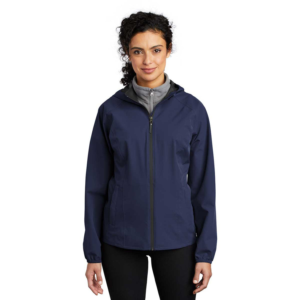 Port Authority Classic Port Authority Women's True Navy Essential Rain Jacket