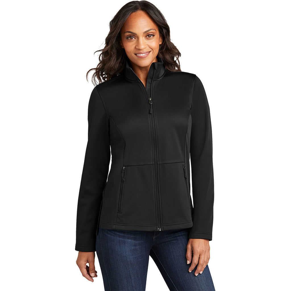 Port Authority Authentic Port Authority Women's Deep Black Flexshell Jacket