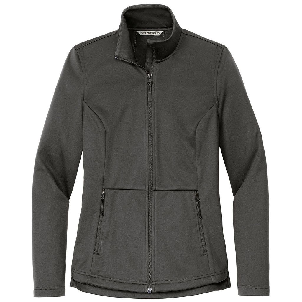 Port Authority Classic Port Authority Women's Grey Steel Flexshell Jacket