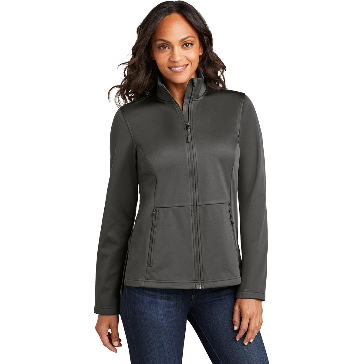 Port Authority Classic Port Authority Women's Grey Steel Flexshell Jacket