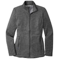 Port Authority Classic Port Authority Women's Sterling Grey Heather Collective Striated Fleece Jacket