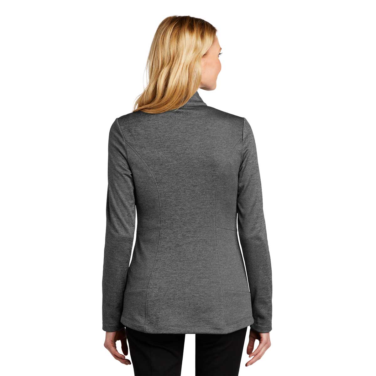 Port Authority Classic Port Authority Women's Sterling Grey Heather Collective Striated Fleece Jacket