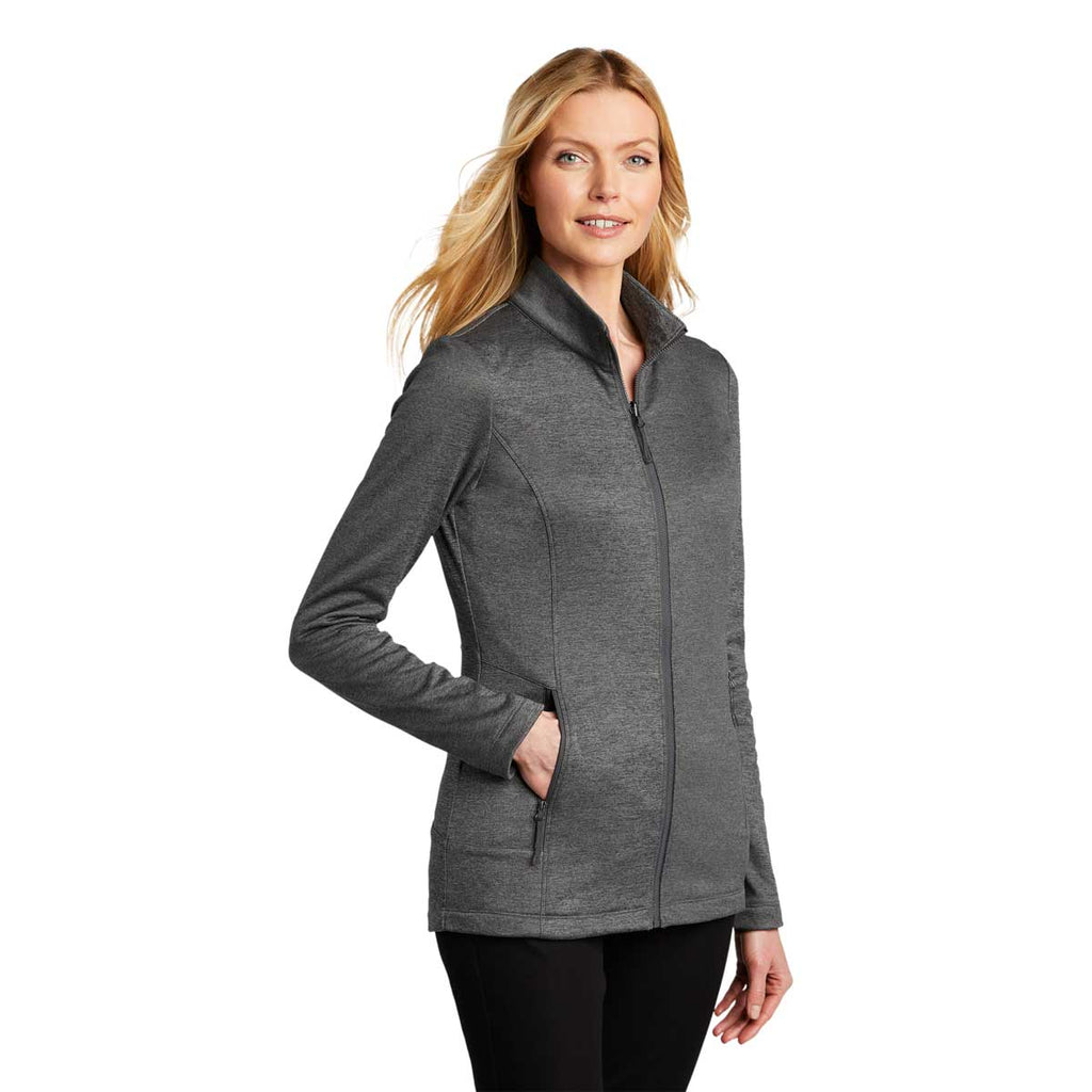 Port Authority Classic Port Authority Women's Sterling Grey Heather Collective Striated Fleece Jacket