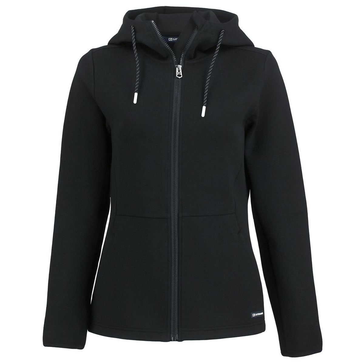 Cutter & Buck Cutter & Buck Women's Black Roam Epic Comfort Recycled Full Zip Hooded Jacket