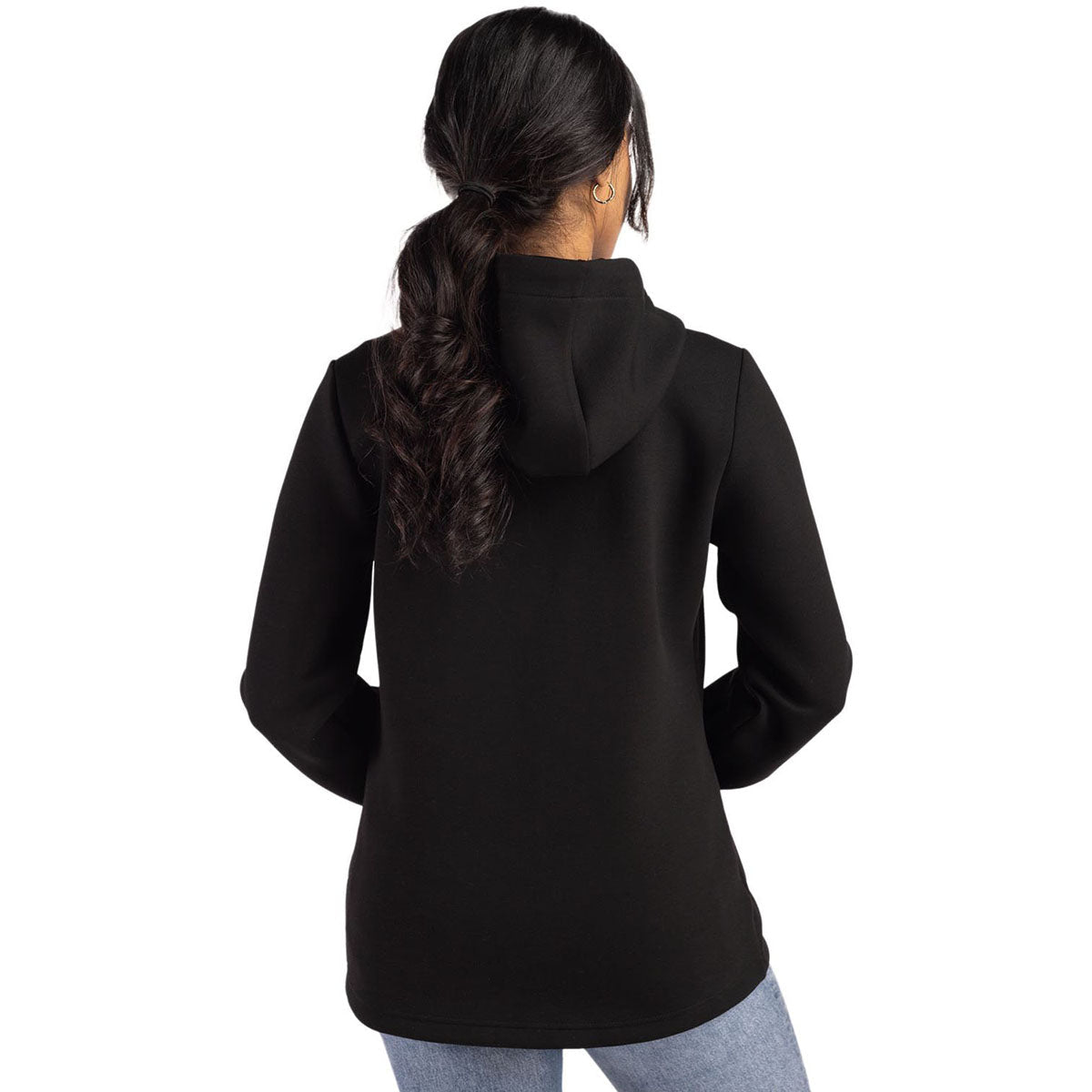 Cutter & Buck Cutter & Buck Women's Black Roam Epic Comfort Recycled Full Zip Hooded Jacket