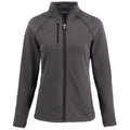 Cutter & Buck Cutter & Buck Women's Black Heather Peshastin Fleece Recycled Full Zip Jacket