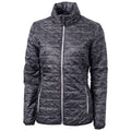 Cutter & Buck Cutter & Buck Women's Black Rainier Primaloft Eco Insulated Full Zip Printed Puffer Jacket