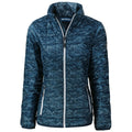 Cutter & Buck Cutter & Buck Women's Dark Navy Rainier Primaloft Eco Insulated Full Zip Printed Puffer Jacket