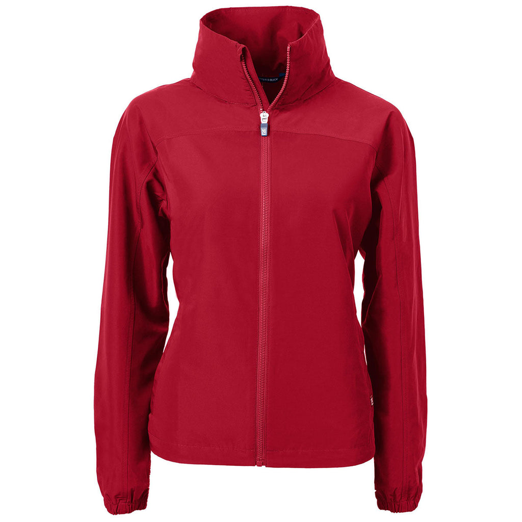 Cutter & Buck Authentic Cutter & Buck Women's Cardinal Red Charter Eco Recycled Full Zip Jacket