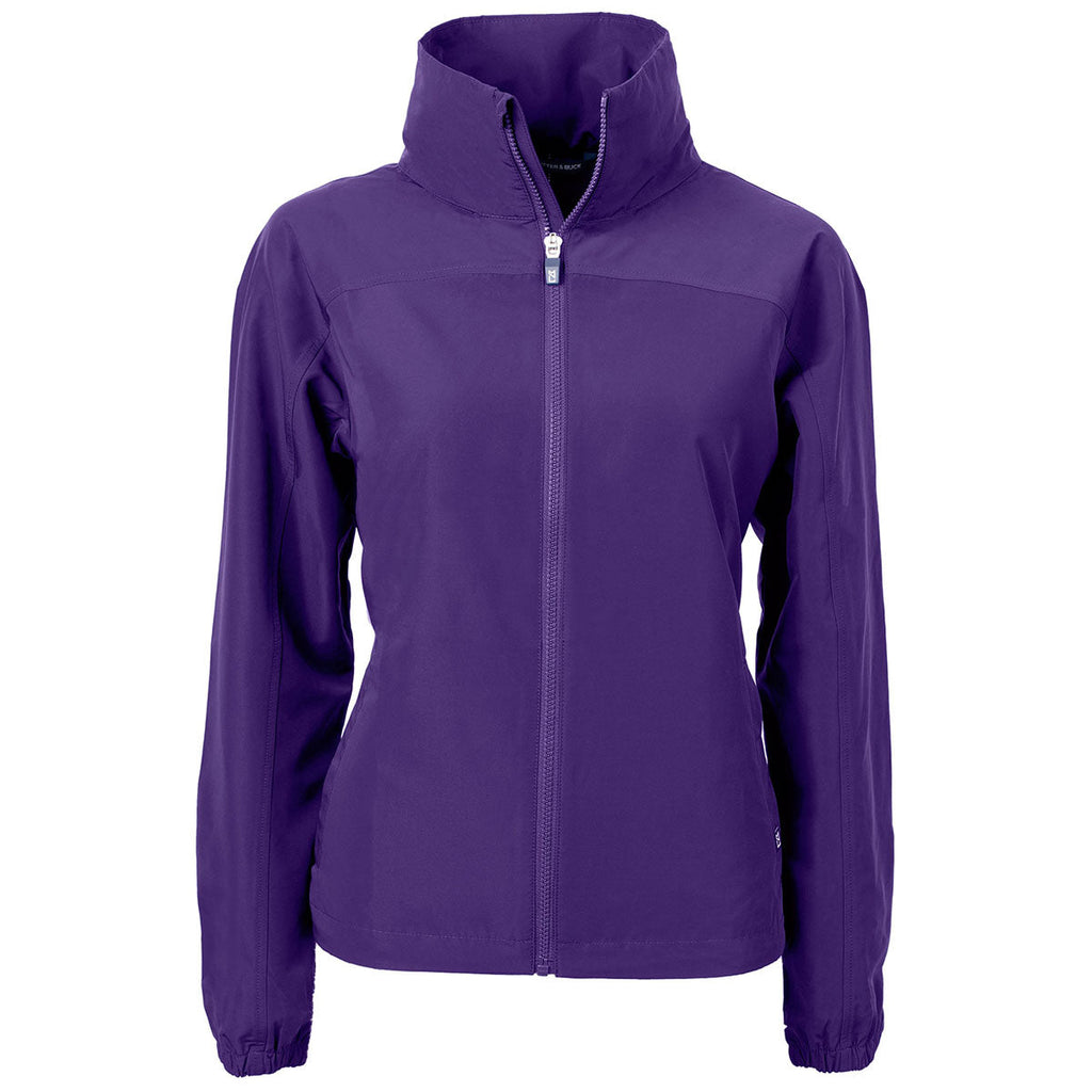 Cutter & Buck Cutter & Buck Women's College Purple Charter Eco Recycled Full Zip Jacket