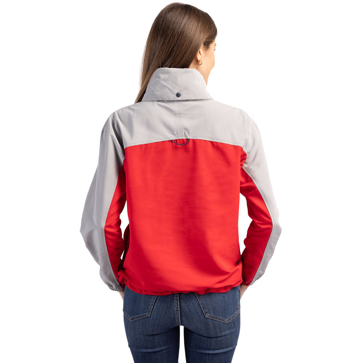 Cutter & Buck Cutter & Buck Women's Red/Polished Charter Eco Recycled Anorak Jacket