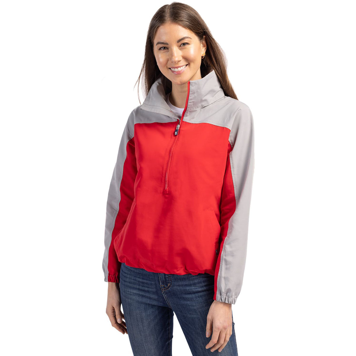 Cutter & Buck Cutter & Buck Women's Red/Polished Charter Eco Recycled Anorak Jacket