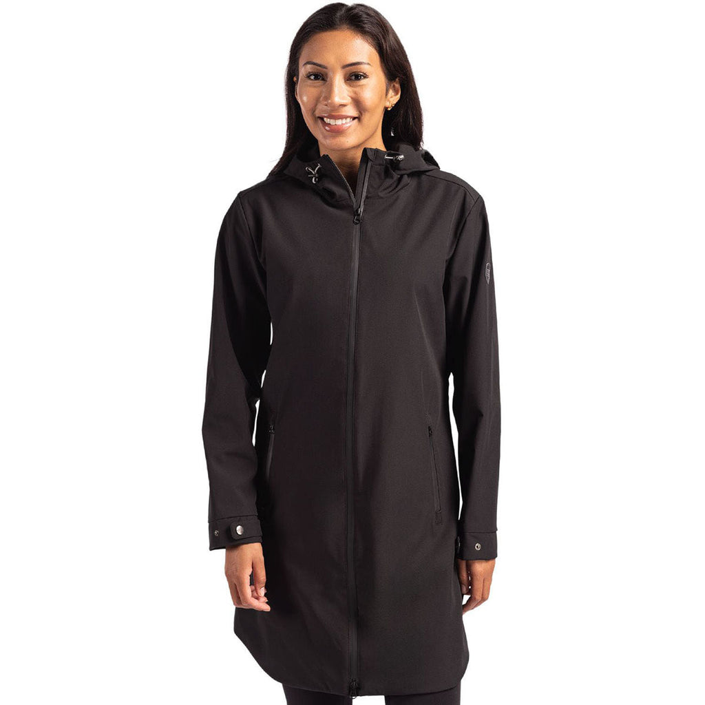Cutter & Buck Cutter & Buck Women's Black Camano Everyday Stretch Recycled Water Resistant Jacket