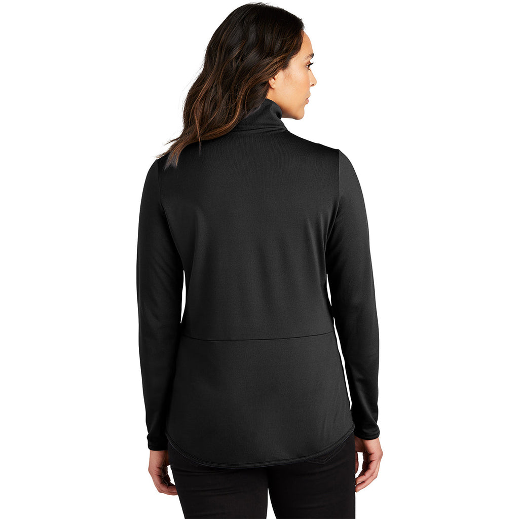 Port Authority Authentic Port Authority Women's Black Accord Stretch Fleece Full-Zip