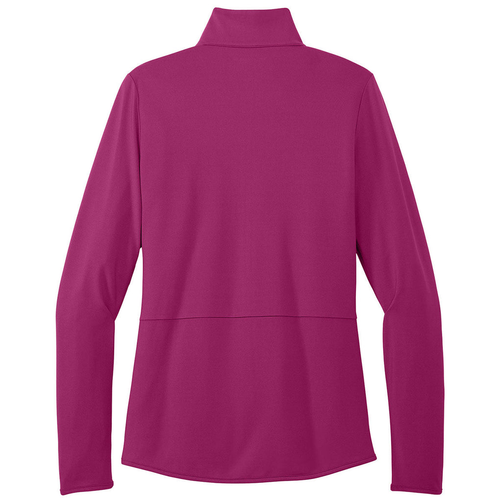 Port Authority Classic Port Authority Women's Wine Accord Stretch Fleece Full-Zip