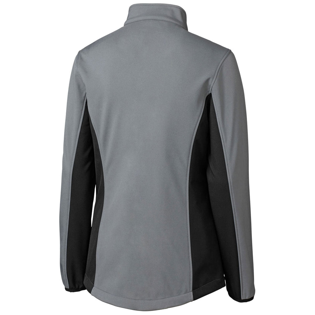 Clique Clique Women's Pistol/Black Narvik Colorblock Softshell