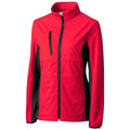 Clique Authentic Clique Women's Red/Black Narvik Colorblock Softshell