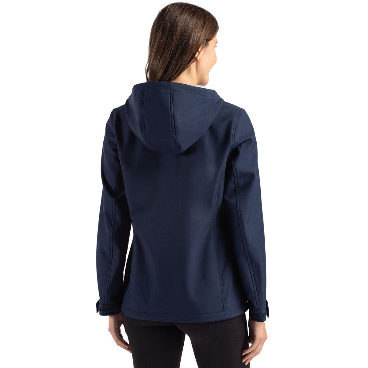 Clique Clique Women's Dark Navy Telemark Eco Stretch Softshell Full Zip Hooded Jacket