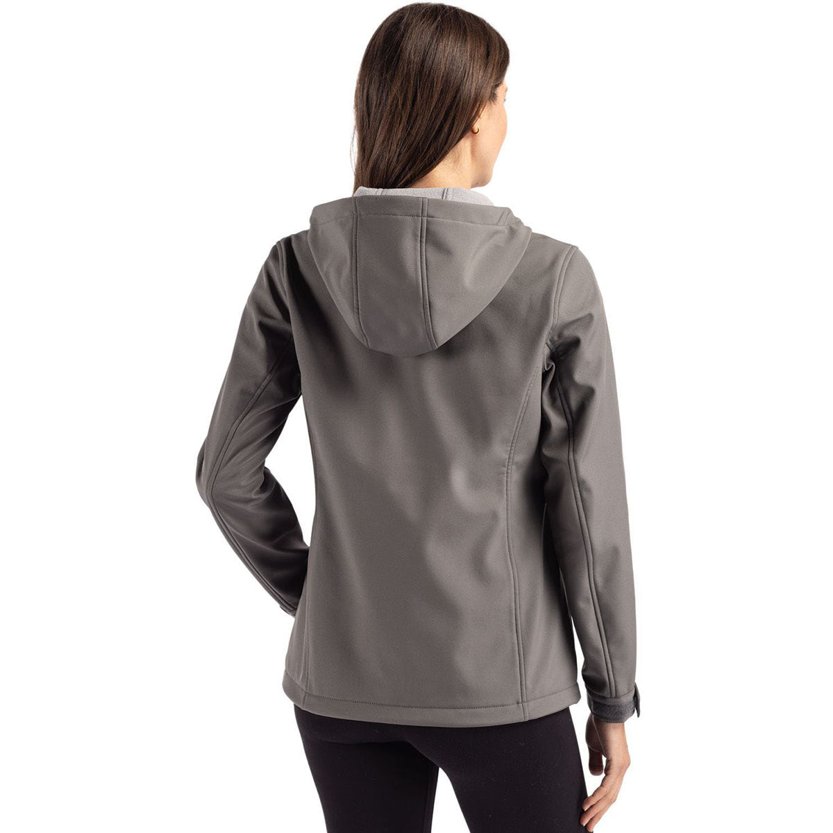 Clique Clique Women's Pure Slate Telemark Eco Stretch Softshell Full Zip Hooded Jacket