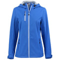 Clique Clique Women's Royal Blue Telemark Eco Stretch Softshell Full Zip Hooded Jacket