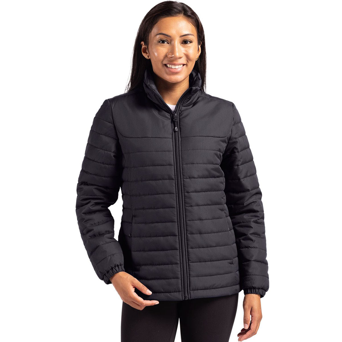 Clique Clique Women's Black Elevation Eco Full Zip Puffer Jacket