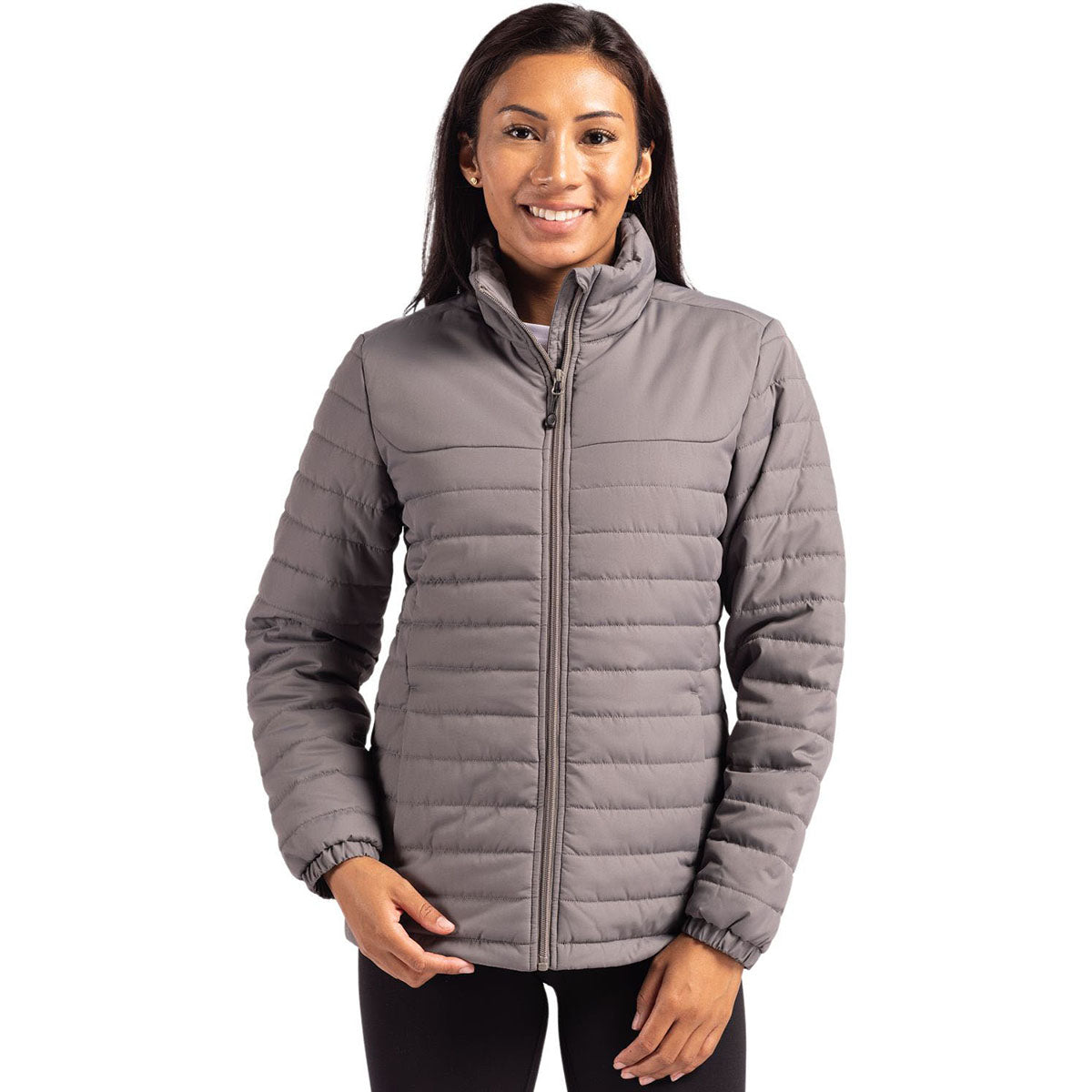 Clique Clique Women's Pure Slate Elevation Eco Full Zip Puffer Jacket