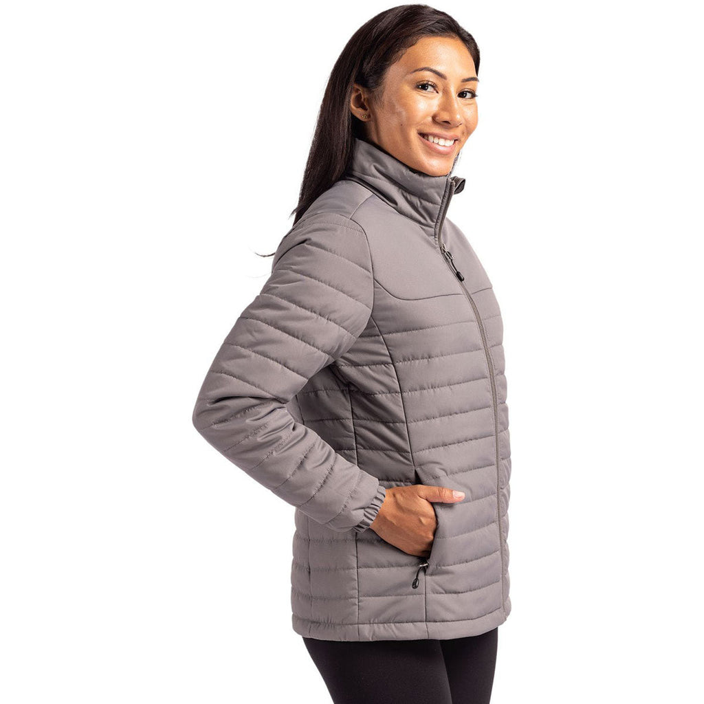 Clique Clique Women's Pure Slate Elevation Eco Full Zip Puffer Jacket