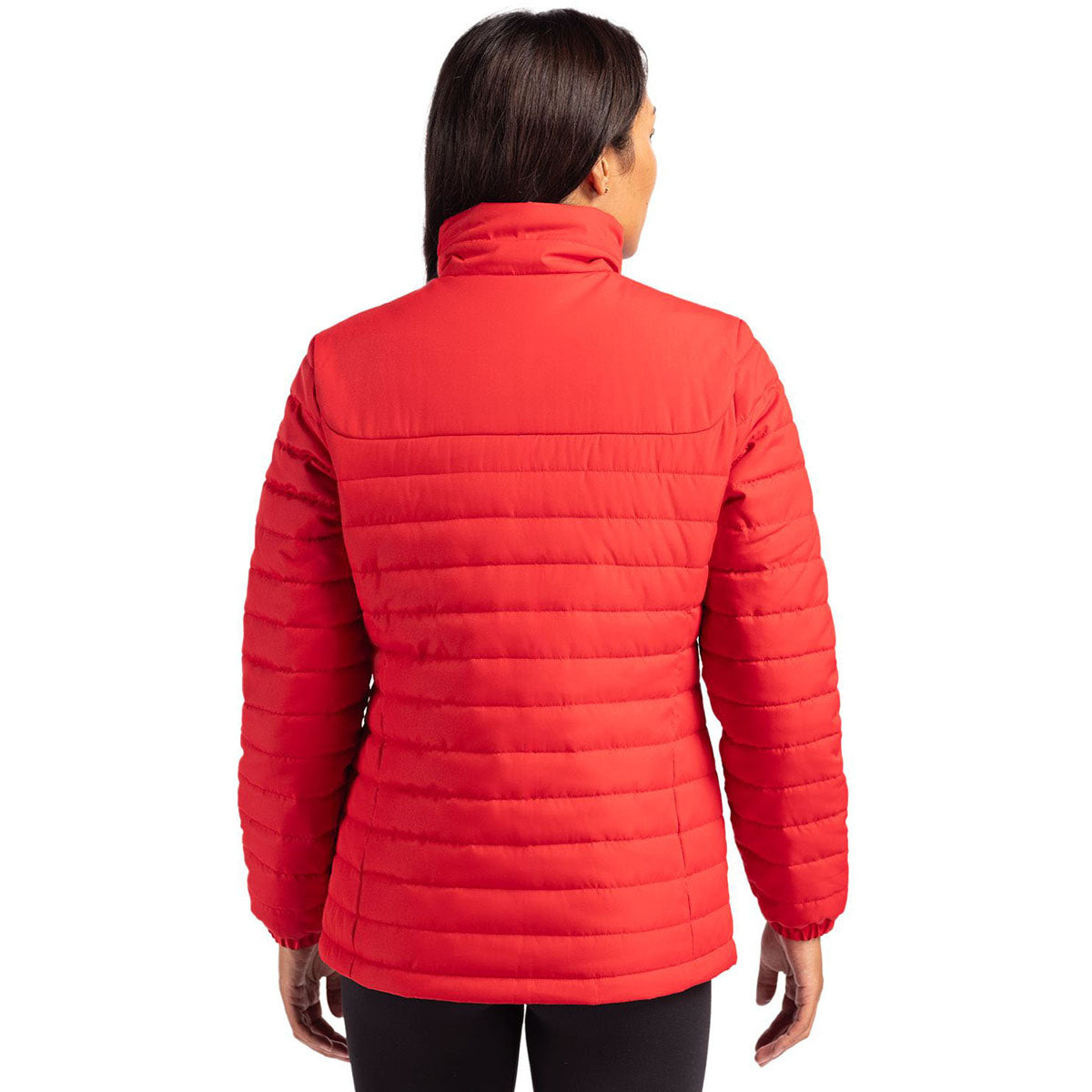 Clique Clique Women's Red Elevation Eco Full Zip Puffer Jacket