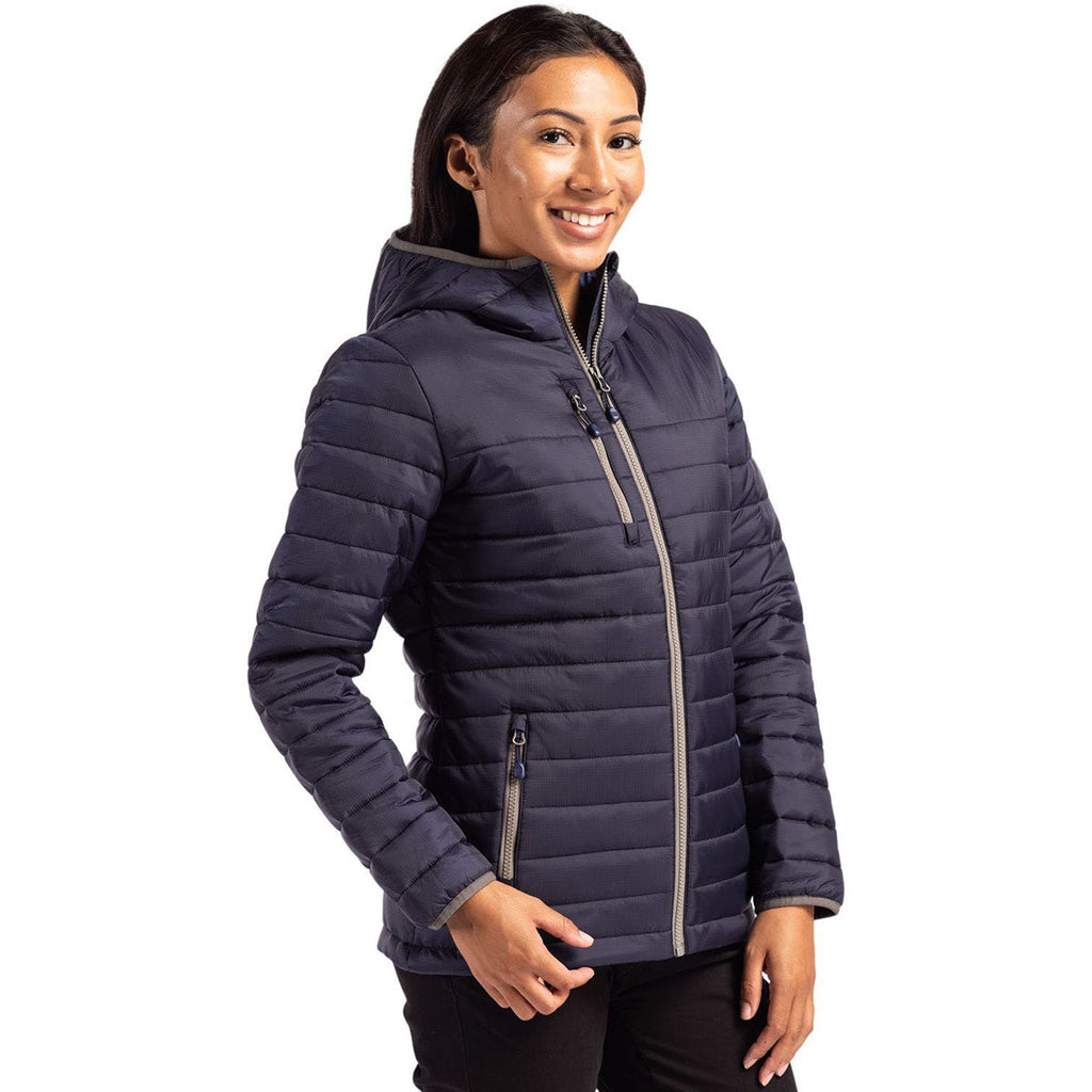 Clique Clique Women's Dark Navy Valhalla Full Zip Puffer Jacket