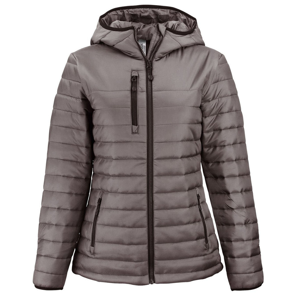 Clique Clique Women's Pure Slate Valhalla Full Zip Puffer Jacket