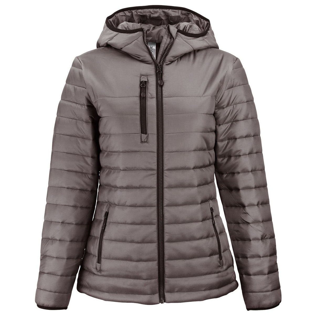 Clique Clique Women's Pure Slate Valhalla Full Zip Puffer Jacket