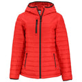 Clique Premium Clique Women's Red Valhalla Full Zip Puffer Jacket