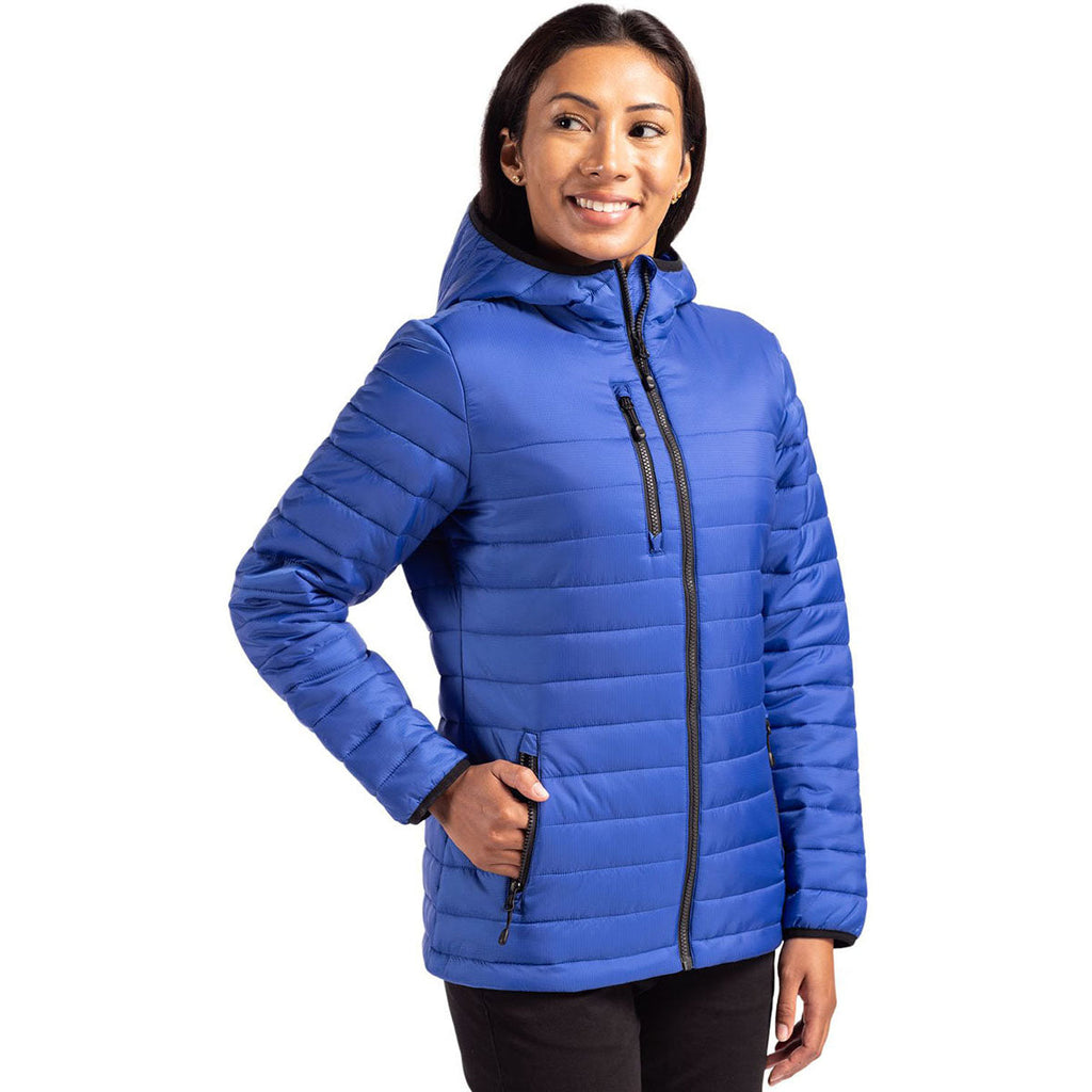 Clique Official Clique Women's Royal Blue Valhalla Full Zip Puffer Jacket