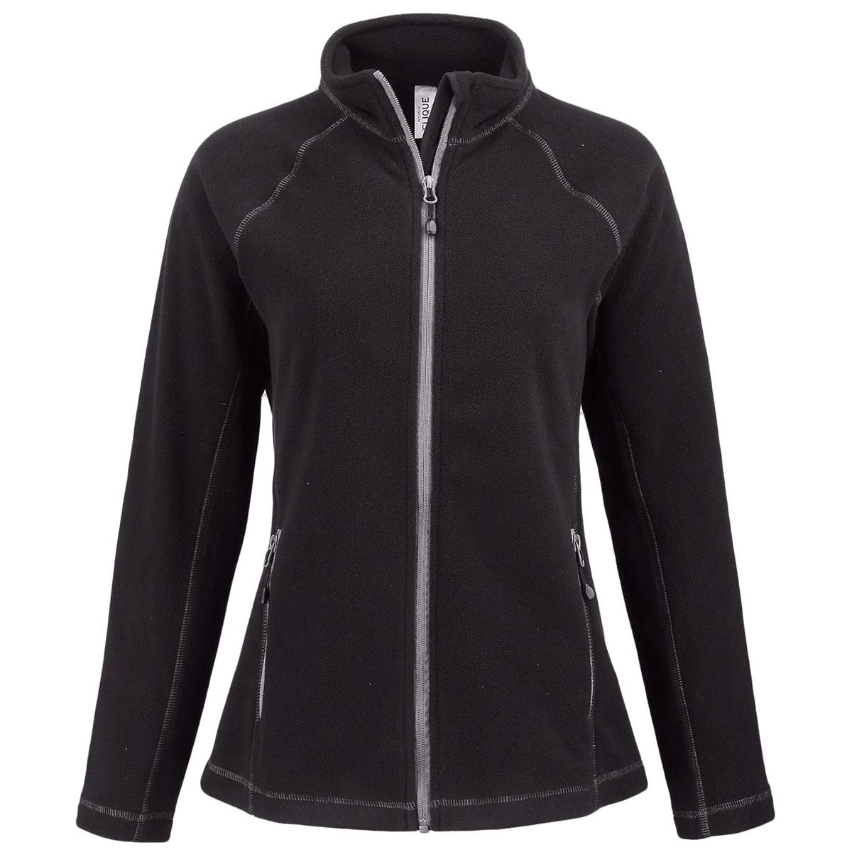 Clique Clique Women's Black Powder Fleece Full Zip Jacket