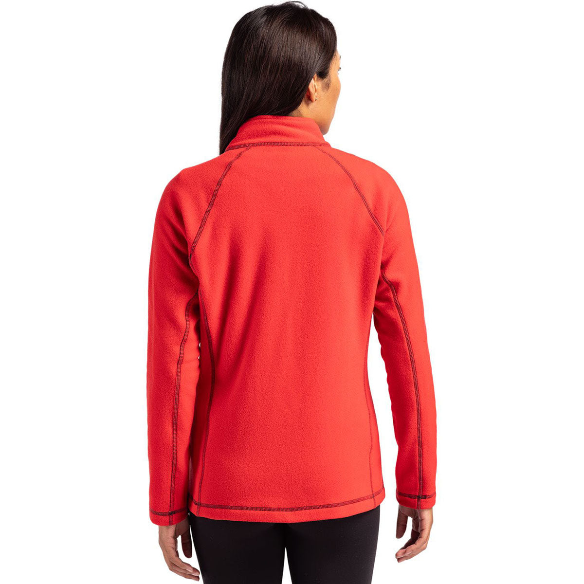 Clique Clique Women's Red Powder Fleece Full Zip Jacket