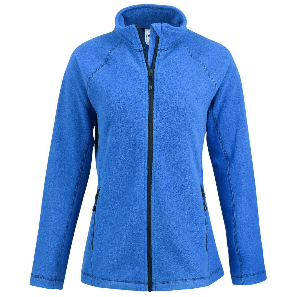 Clique Clique Women's Royal Blue Powder Fleece Full Zip Jacket
