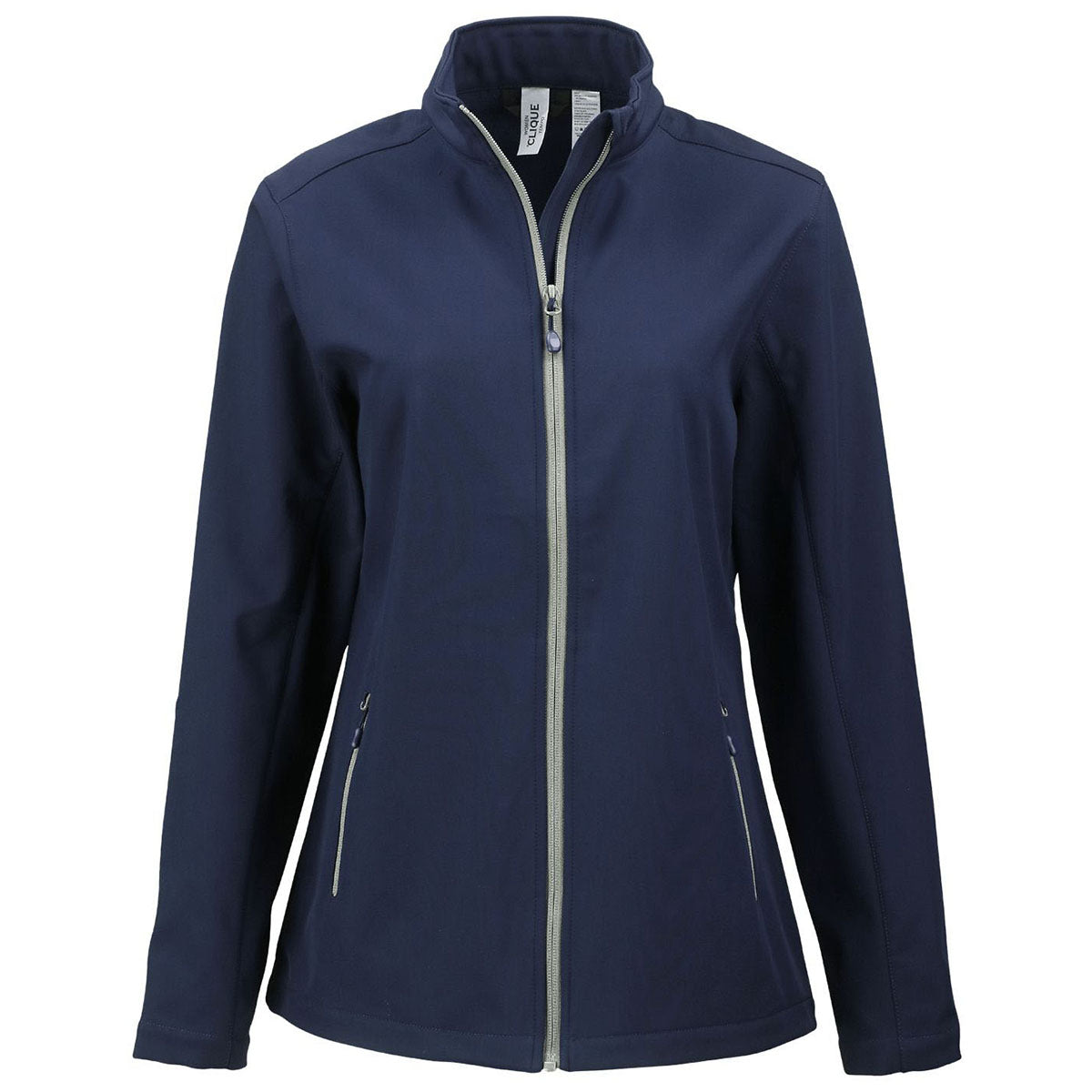 Clique Clique Women's Dark Navy/Pure Slate Tempo Stretch Full Zip Softshell Jacket