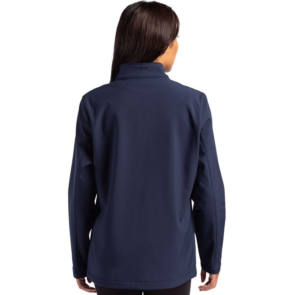 Clique Clique Women's Dark Navy/Pure Slate Tempo Stretch Full Zip Softshell Jacket