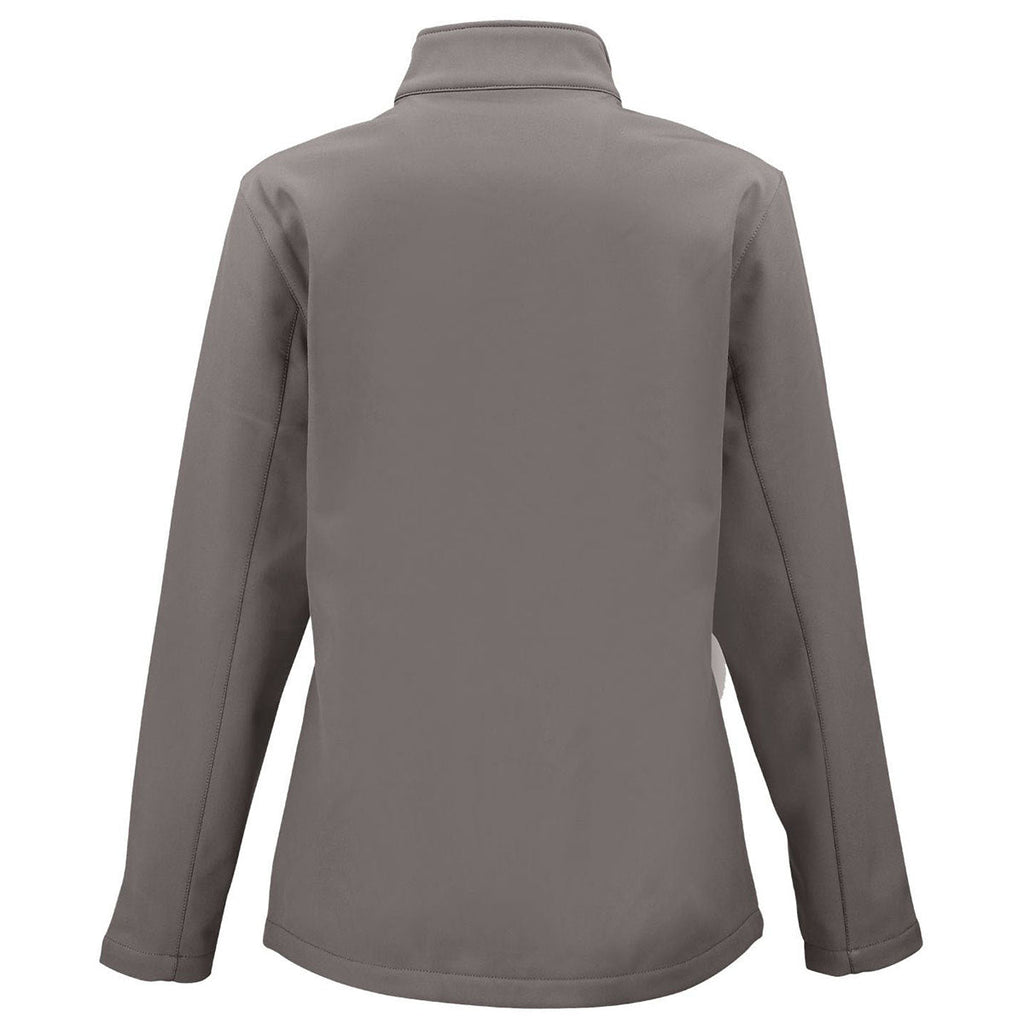 Clique Clique Women's Pure Slate/Black Tempo Stretch Full Zip Softshell Jacket