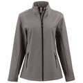 Clique Clique Women's Pure Slate/Black Tempo Stretch Full Zip Softshell Jacket