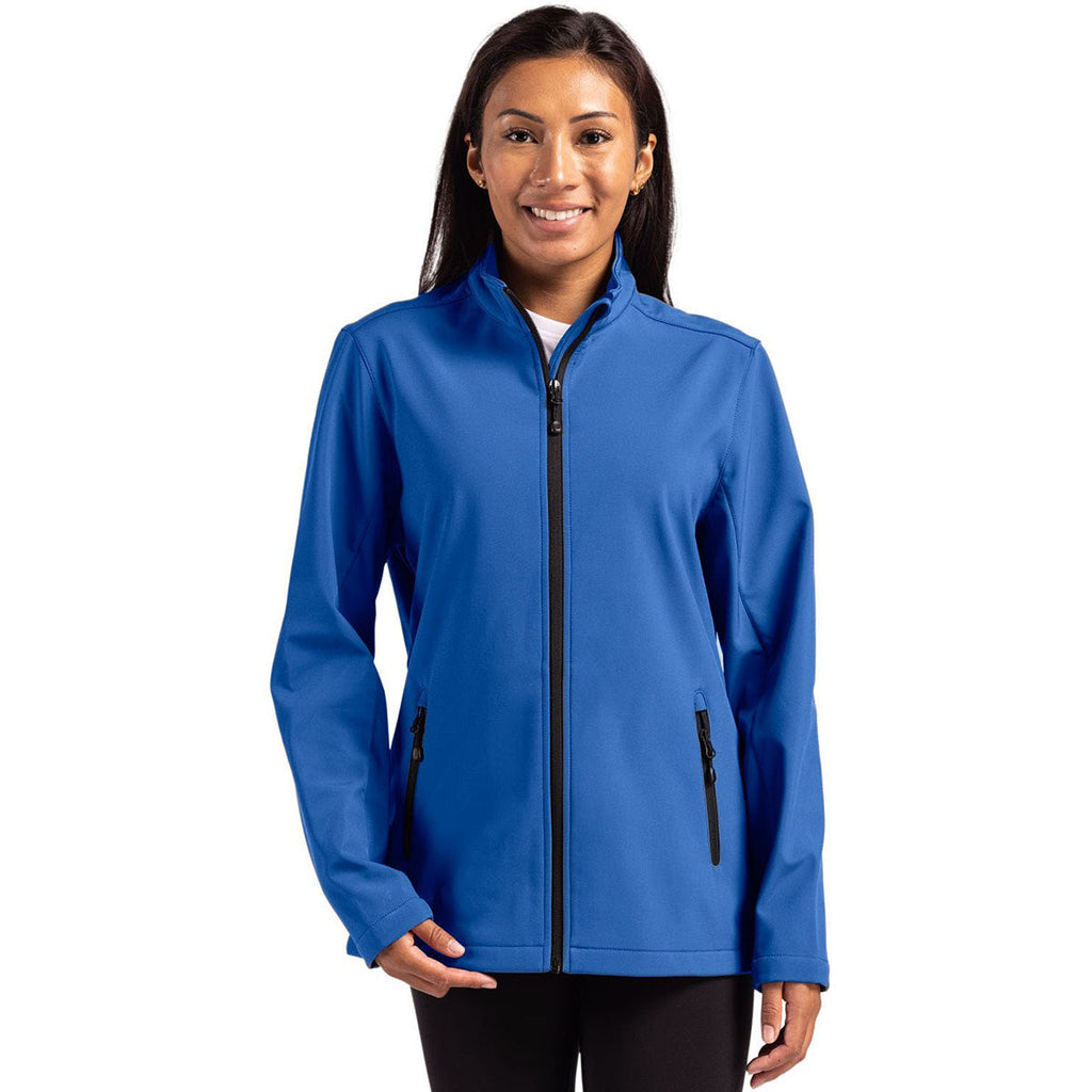 Clique Clique Women's Royal Blue/Black Tempo Stretch Full Zip Softshell Jacket