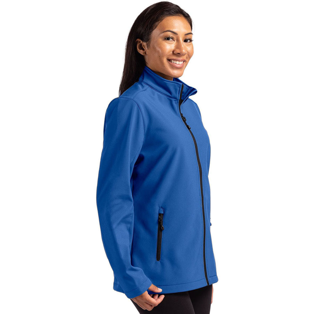 Clique Clique Women's Royal Blue/Black Tempo Stretch Full Zip Softshell Jacket