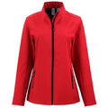 Clique Clique Women's Red/Black Tempo Stretch Full Zip Softshell Jacket